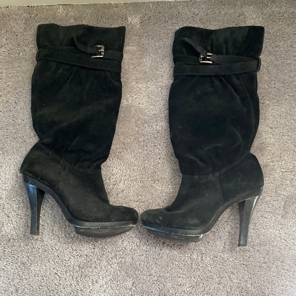 High Heel Leather Boots